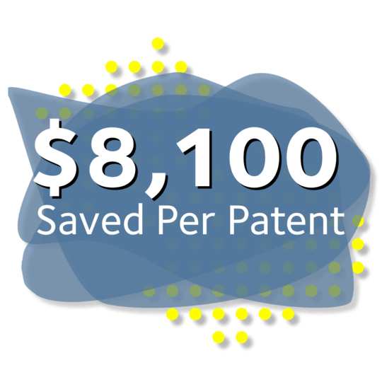 SAVING YOU A Total Value of $8,100 PER PATENT