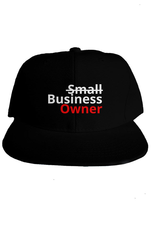 "Business Owner" Classic Snapback with White & Red Lettering
