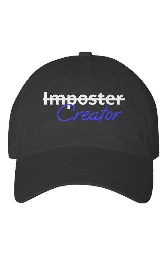 "Creator" Youth Dad Hat with White & Blue Lettering