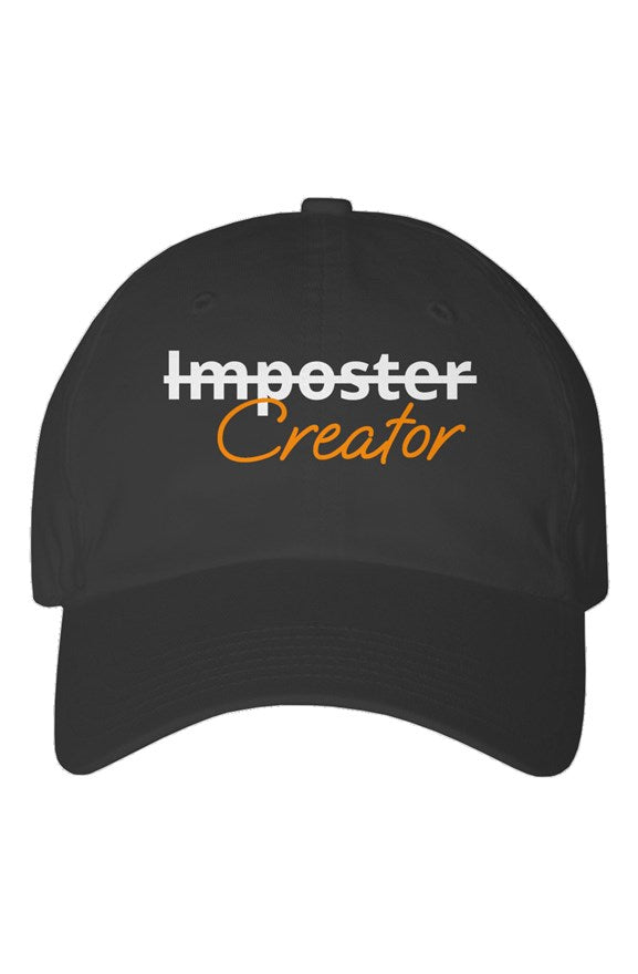 "Creator" Youth Dad Hat with White & Orange Lettering