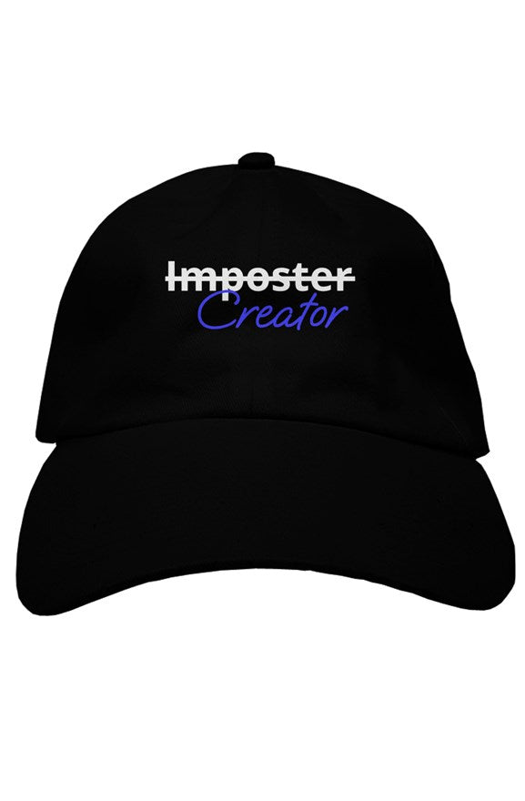 "Creator" Soft Baseball Cap with White & Blue Lettering