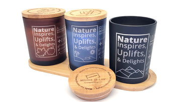 Entrepreneurial Candles - Vegan Soy Wax Candles with a Wood Wick & Glass Case