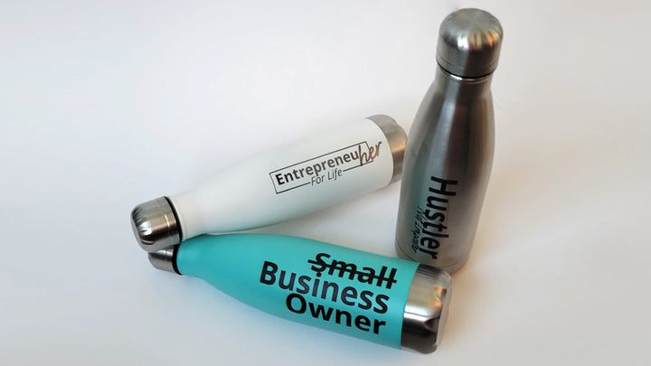 "Entrepreneur" Sport Water Bottles - High Quality Stainless Steel, Insulated, Dual Walled, Vacuum Sealed Water Bottles